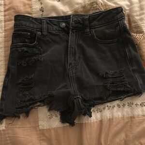 black american eagle jean shorts